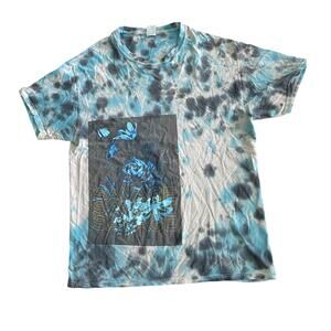 Vintage Tie Dye Short Sleeve Graphic Tee Savage Graphic Size Medium VTG